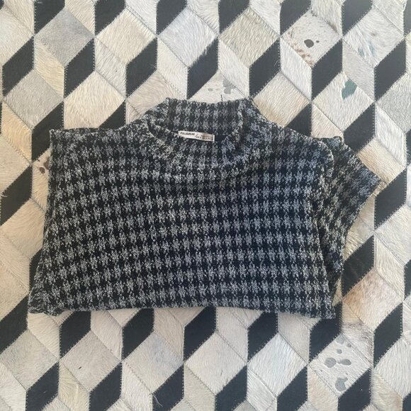 2/$20 Pull&Bear Gingham Boxy Mockneck PL - Picture 5 of 5